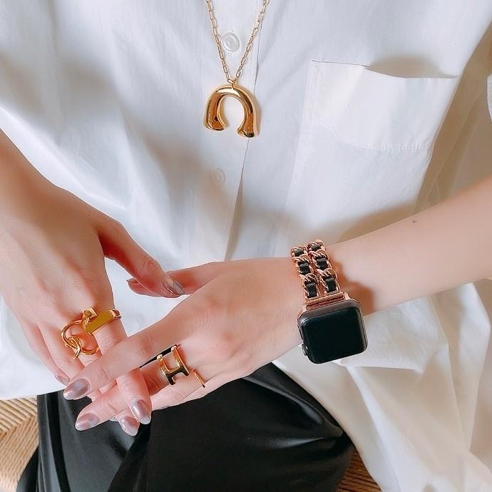 Apple Watch 全機種対応 アップルウォッチ PG ダブル チェーン バンド おしゃれ バンド デザイン 男女兼用 | Lune | 04