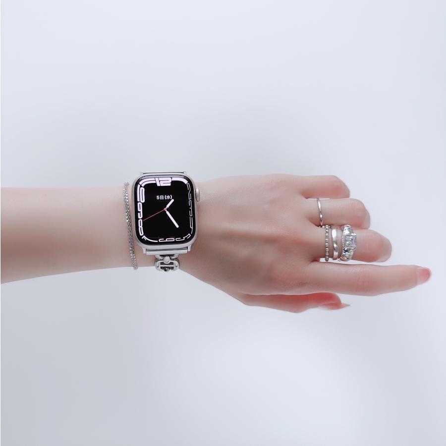 Apple Watch 全機種対応 アップルウォッチ アイ チェーン バンド おしゃれ バンド デザイン 男女兼用 | Lune | 01