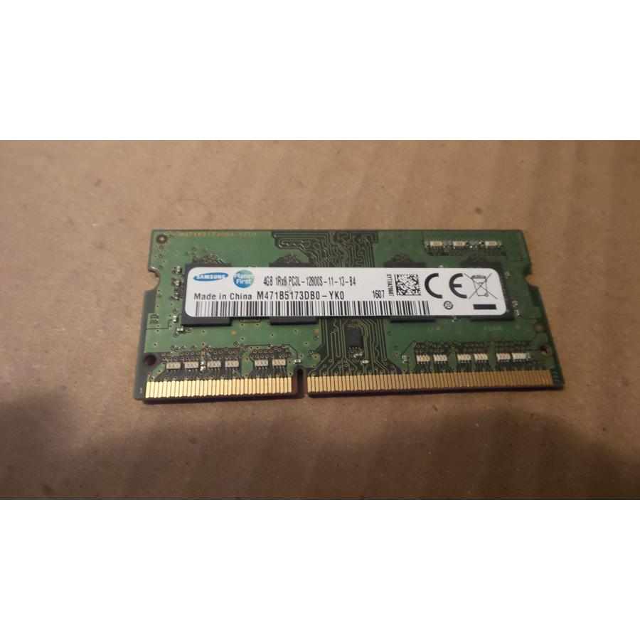SAMSUNG PC3L-12800s (DDR3-1600) 4GB x 2枚組 = 合計8GB ノートパソコン用