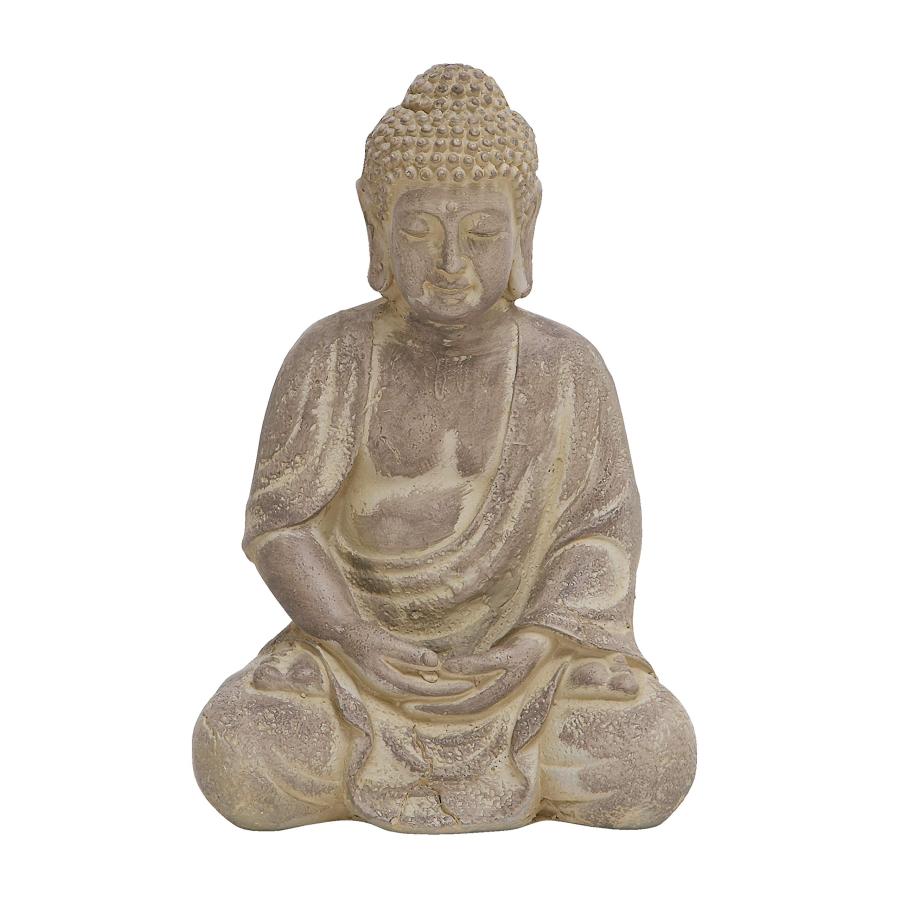 送料無料W00dland Imp0rts Buddha in Sittingポーズ 12%ダブルクォーテ%H/8%ダブルクォーテ%W イエロー 50809