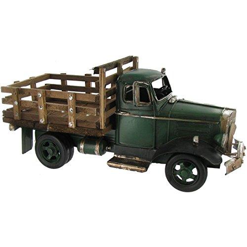 送料無料Toysdone グリーントラック 木製フラットベッド装飾