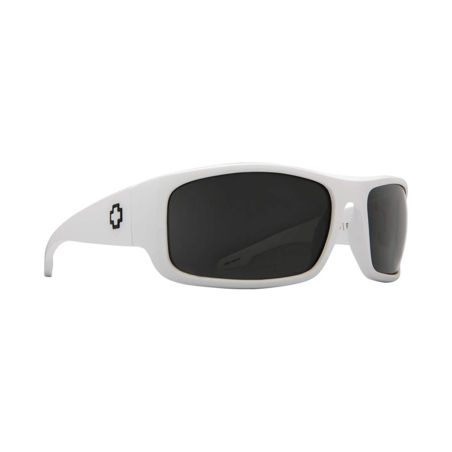 送料無料SPY 0ptic Piper%カークムマー%Rectangular Wrap Sunglasses%カークムマーマ%Matte White-Grey P0larize Lenses