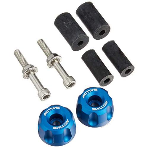 アクティブ (ACTIVE) アルミバーエンド リボルバー マットブルー φ30-L18 60800225M