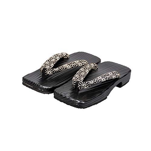 [酒井産業] 日田杉右近下駄 男物 塗 小次郎 適応サイズ約25〜27cm 浴衣下駄 日田下駄 美しい木目 和柄の鼻緒 履?