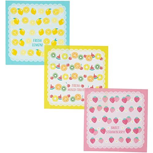 丸眞 ハンカチ 3枚組 ピッコリーノ メニーフルーツ 入園入学グッズ 入園入学準備 保育園 幼稚園 小学校 女の子 30×30cm 0165012000
