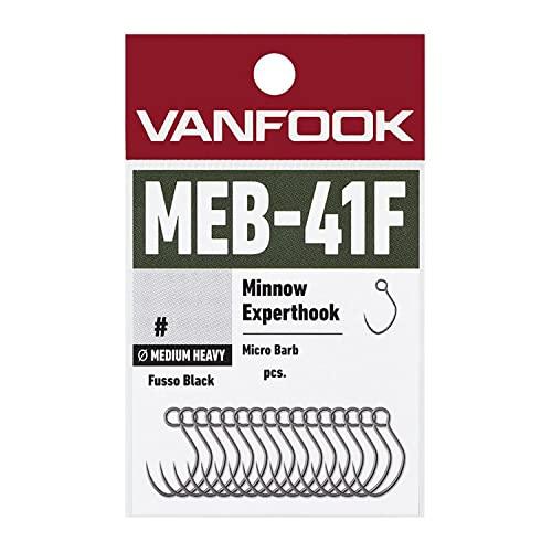 ヴァンフック (Vanfook) MEB-41F ミノーエキスパート ミディアムヘビー マイクロバーブ 16本入り フッ素ブラック #3