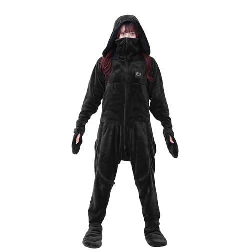 Bauhutte (バウヒュッテ) 着る毛布 ゲーミング着る毛布 ダメ着 4G ネクスト ブラック Mサイズ HFD-4G-24-M-BK 2024モデル