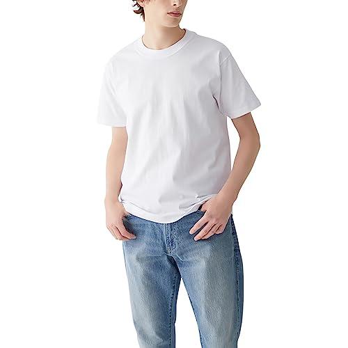 [ボディワイルド] Tシャツ 半袖 クルーネック ヘビーウエイト 超厚手 綿100% 天竺 BW5213 メンズ ホワイト L