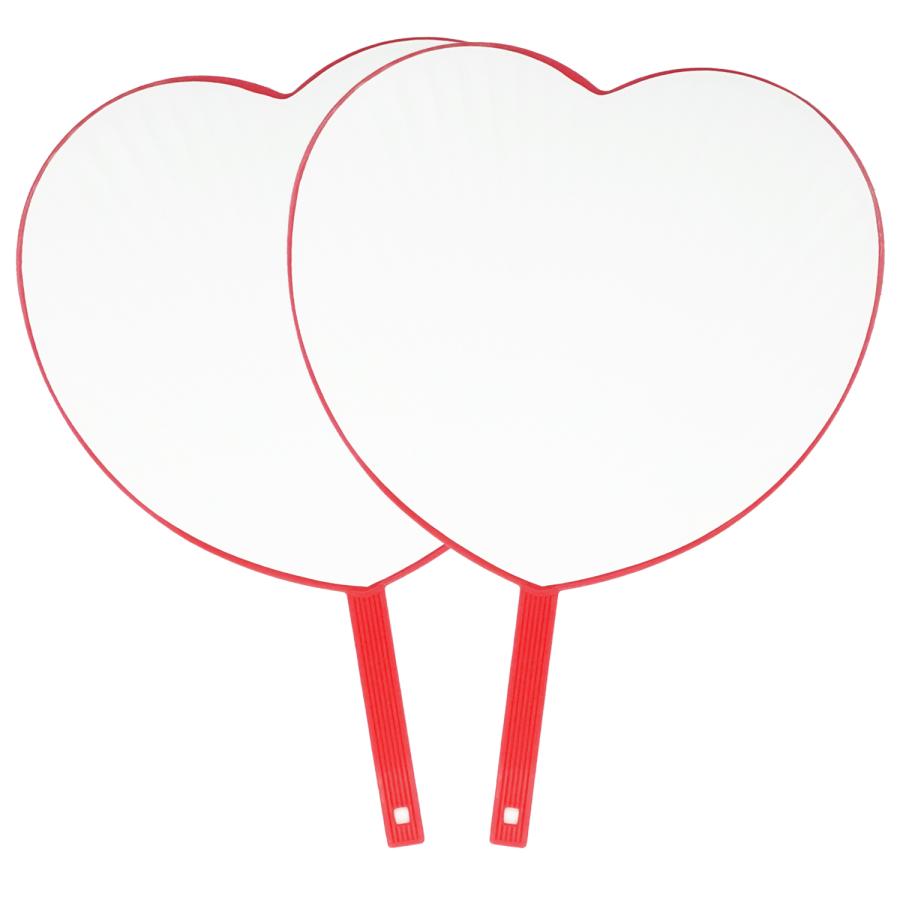 ファンサうちわ ジャンボうちわ ハートうちわ 2本セット 応援うちわ