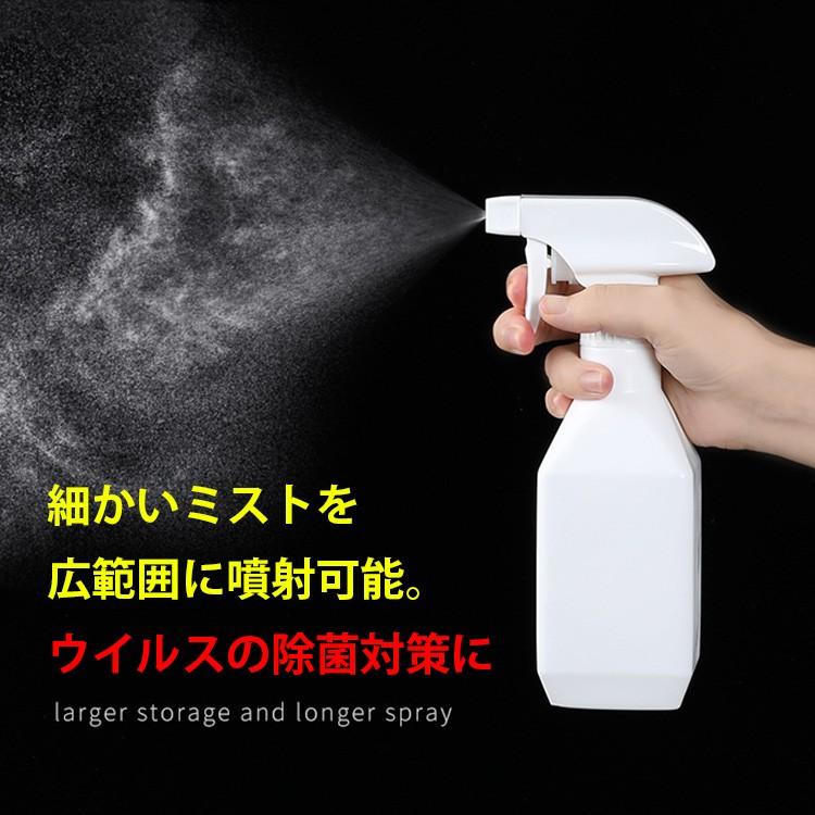 スプレーボトル 角型 500ml 2本セット アルコール 手指消毒 詰め替え