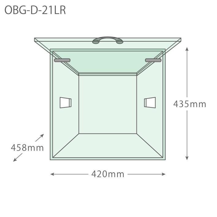 鳥かご おしゃれ カバー 保温 ケース アクリル『扉付きアクリルバードケージケース21LR（ヒーター穴：左右）』 | ブランド登録なし | 04