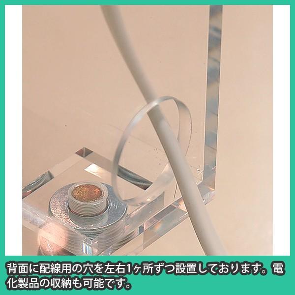 アクリルキャビネット 収納 ラック キッチン キャスター付 おしゃれ