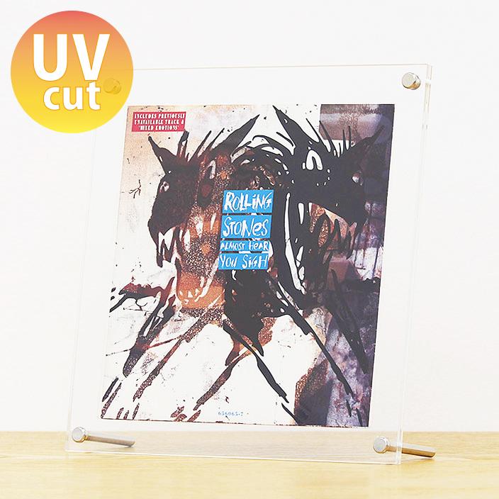 レコード 壁掛け 飾る 額縁 フレーム おしゃれ シングル Ep Uvカット おしゃれ レコード額シングルサイズ アクリル ジャケットのみ