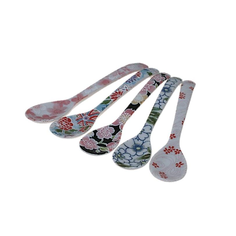 花伍柄 陶器 ACSWEBSHOPオリジナル マドラー スプーン揃 : ACS-WEB