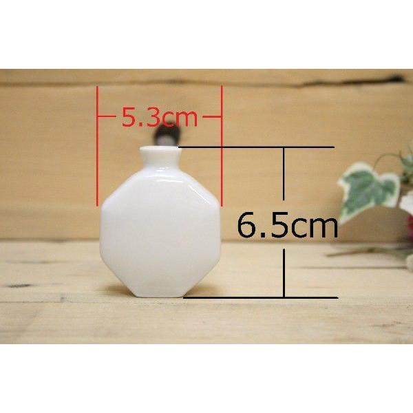 日本製 美濃焼 製造・直売 ミニチュア陶器 八角 花瓶 一輪挿し 造花