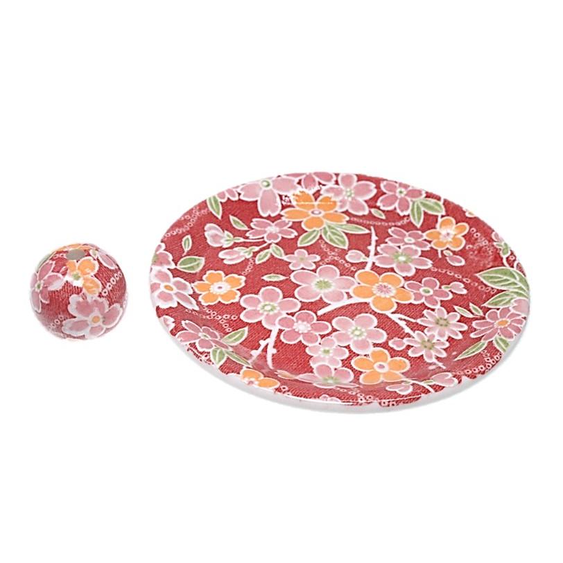 都友禅 丸香皿 お香立て お香たて 陶器 日本製 ACS WEB SHOPオリジナル