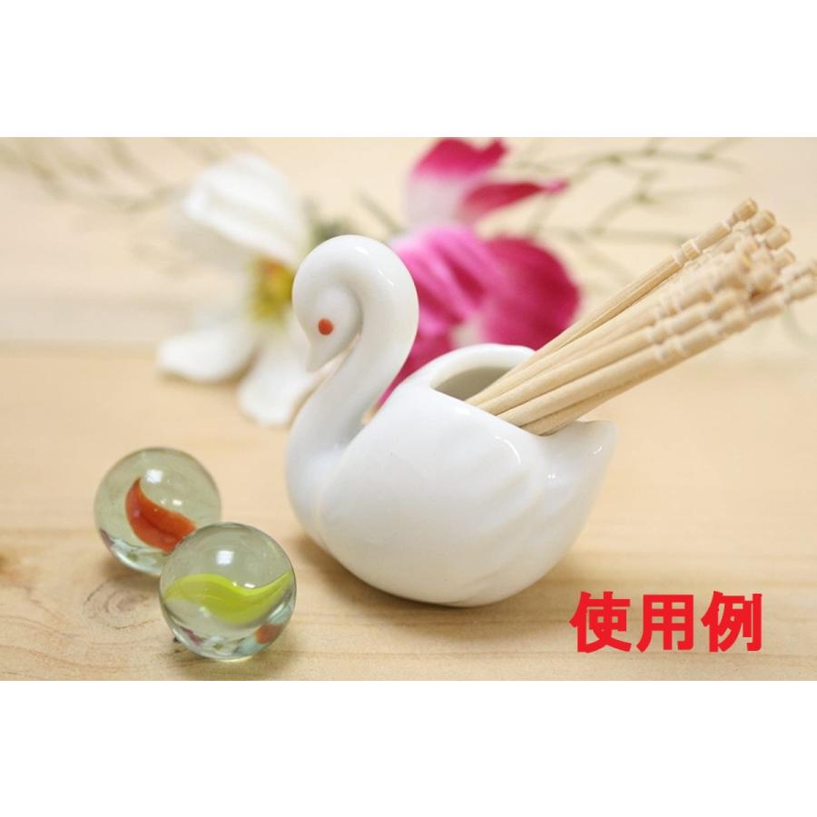 日本製 美濃焼 白鳥 楊枝 ようじ ミニチュア陶器 ミニチュア食器