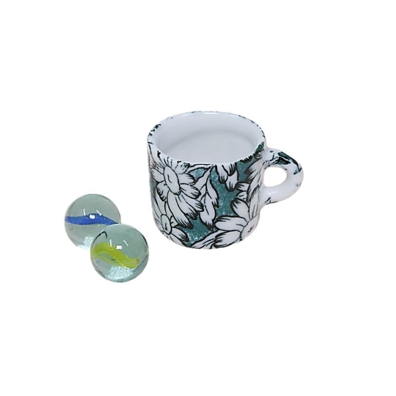 ミニチュアマグカップ マーガレット グリーン 日本製 ミニチュア食器