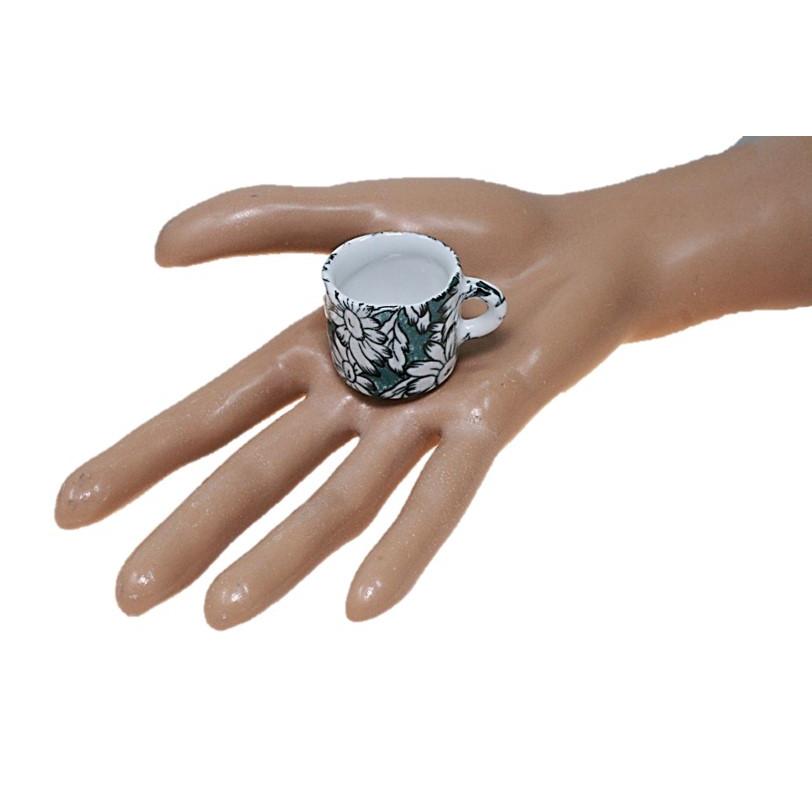 ミニチュアマグカップ マーガレット グリーン 日本製 ミニチュア食器