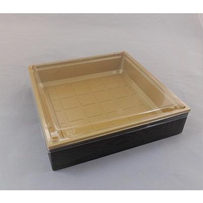 アクタ ワン折重70 フチ・金底・透明蓋セット 25組 おせち容器 高級