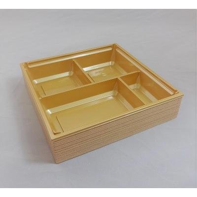 おせち アクタ ワン折重70 フチ・金底・共蓋セット 25組 おせち容器