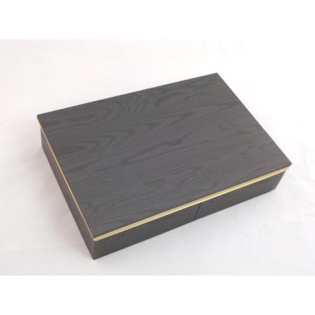 【ケース販売】 アクタ ワン折重81X55 フチ・金底・共蓋セット 400組 高級弁当 使い捨て弁当容器 会議弁当