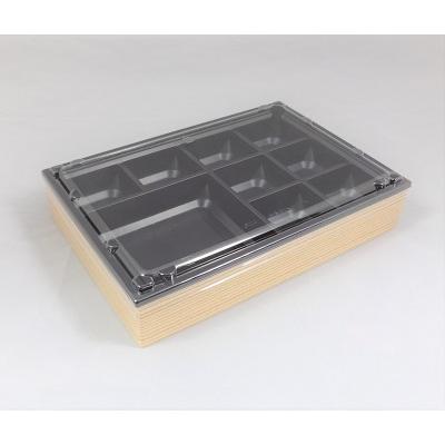 ACTA ワン折重81×55 フチ・H黒底・透明蓋セット 50組 : エーシー