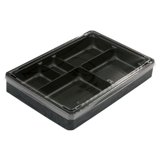 使い捨て弁当箱 アクタ ワン折90×60 フチ・底・透明蓋セット 50組 高級