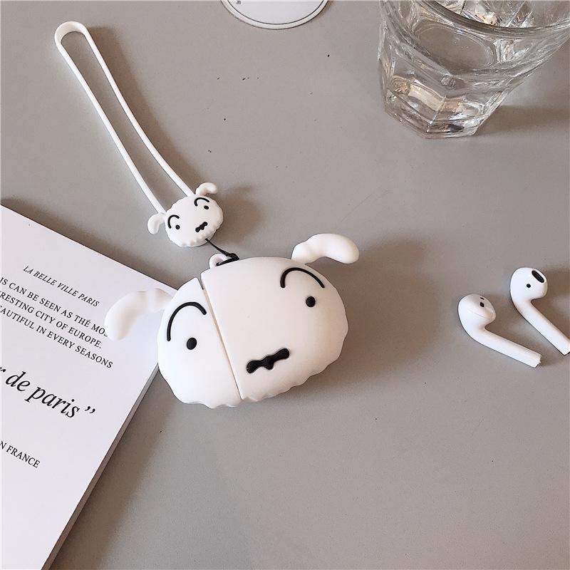 Airpods pro エアーポッズプロ ケース カバー シロ 犬 キャラクター