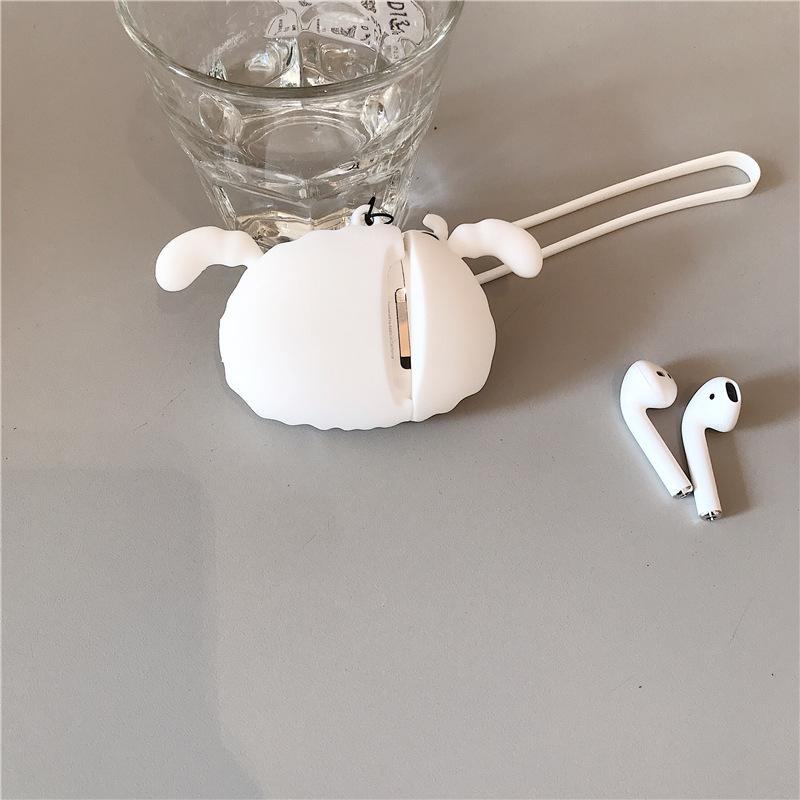 Airpods pro エアーポッズプロ ケース カバー シロ 犬 キャラクター