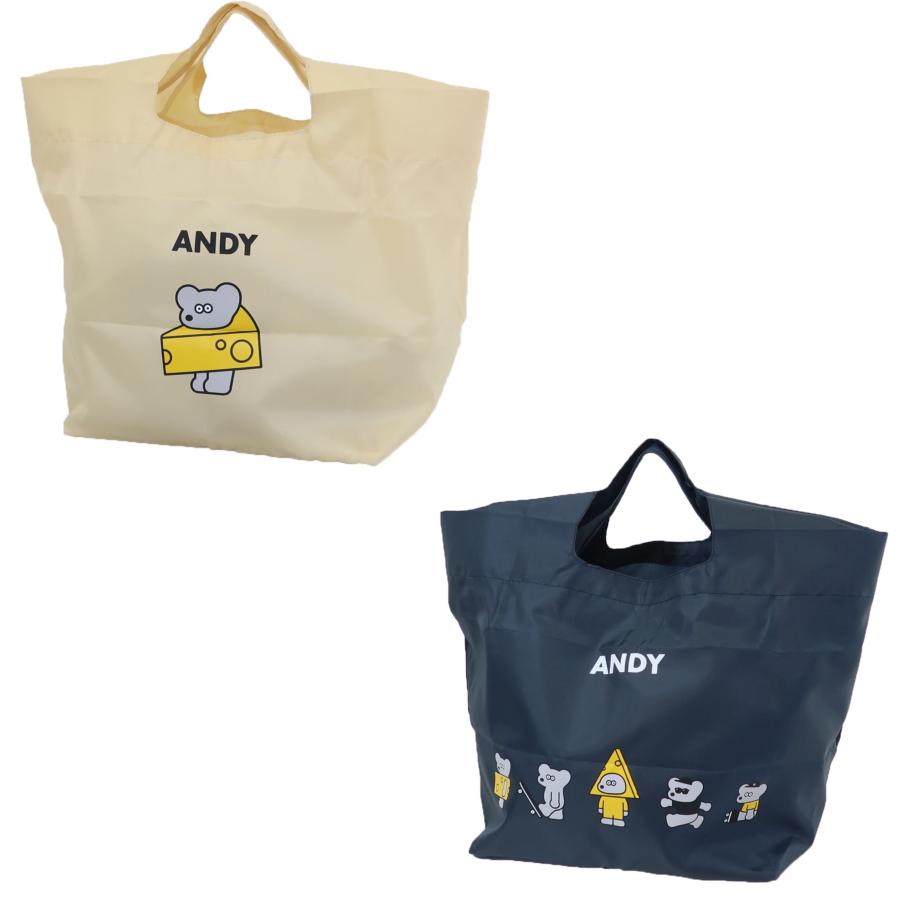 エコバッグ】ねずみのANDY 底板付き ショッピングバッグ ミニ 外