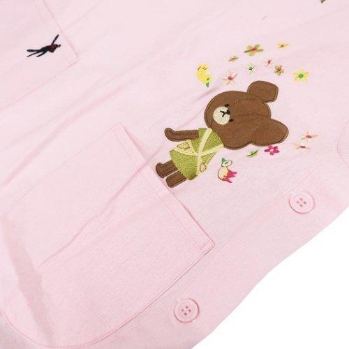 新品未使用　ピンクハウスコレクション　勿忘草くま　エプロン　タブリエ　日本製 新品未使用 ピンクハウスコレクション 勿忘草くま エプロン タブリエ