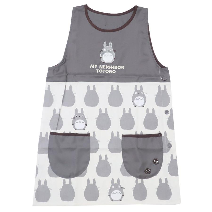 となりのトトロ　エプロン　新品未使用　保育士　キャラクター スタジオジブリ となりのトトロ 保育士 エプロン ジブリ トトロ 割烹着
