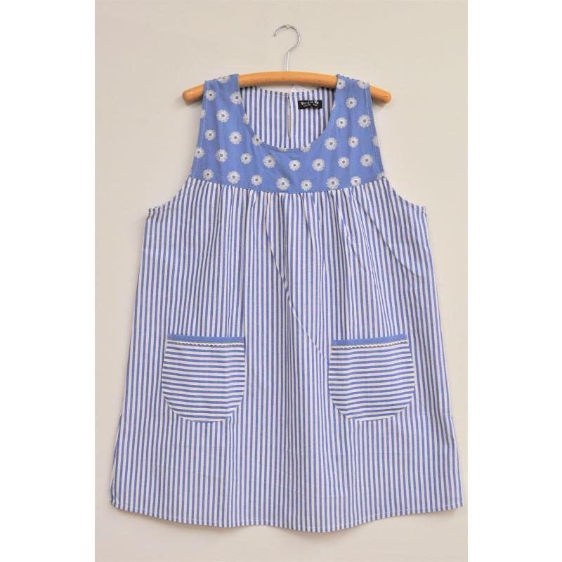 エプロン 保育士 割烹着 キッチン 母の日 フラワー刺繍 Vivre sa Vie