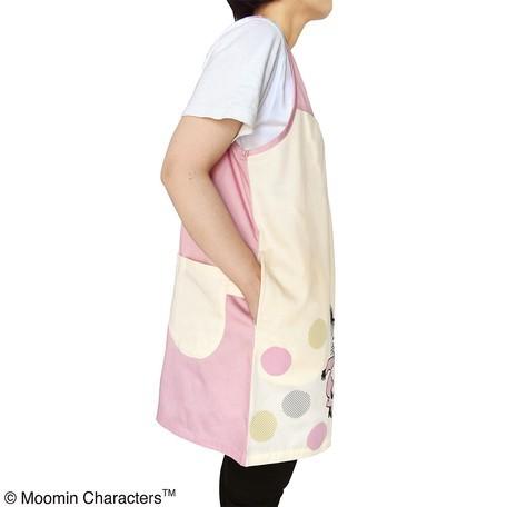 MOOMIN（ムーミン） リトルミイ エプロン 保育士 キッチン ピンク 母の