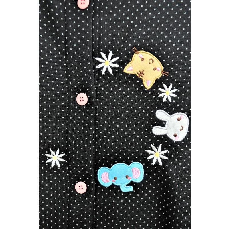 【見本】裏起毛　割烹着　エプロン　スモック　保育士　看護師 見本】裏起毛 割烹着 エプロン スモック 保育士 看護師 ブルー 保育士