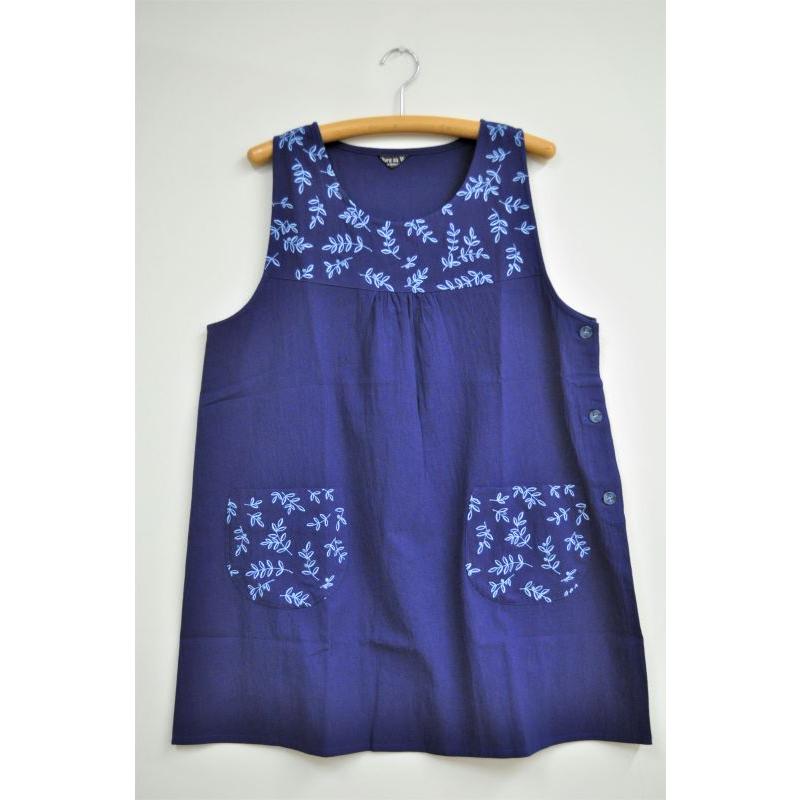 エプロン 保育士 割烹着 キッチン 母の日 刺繍 Vivre sa Vie