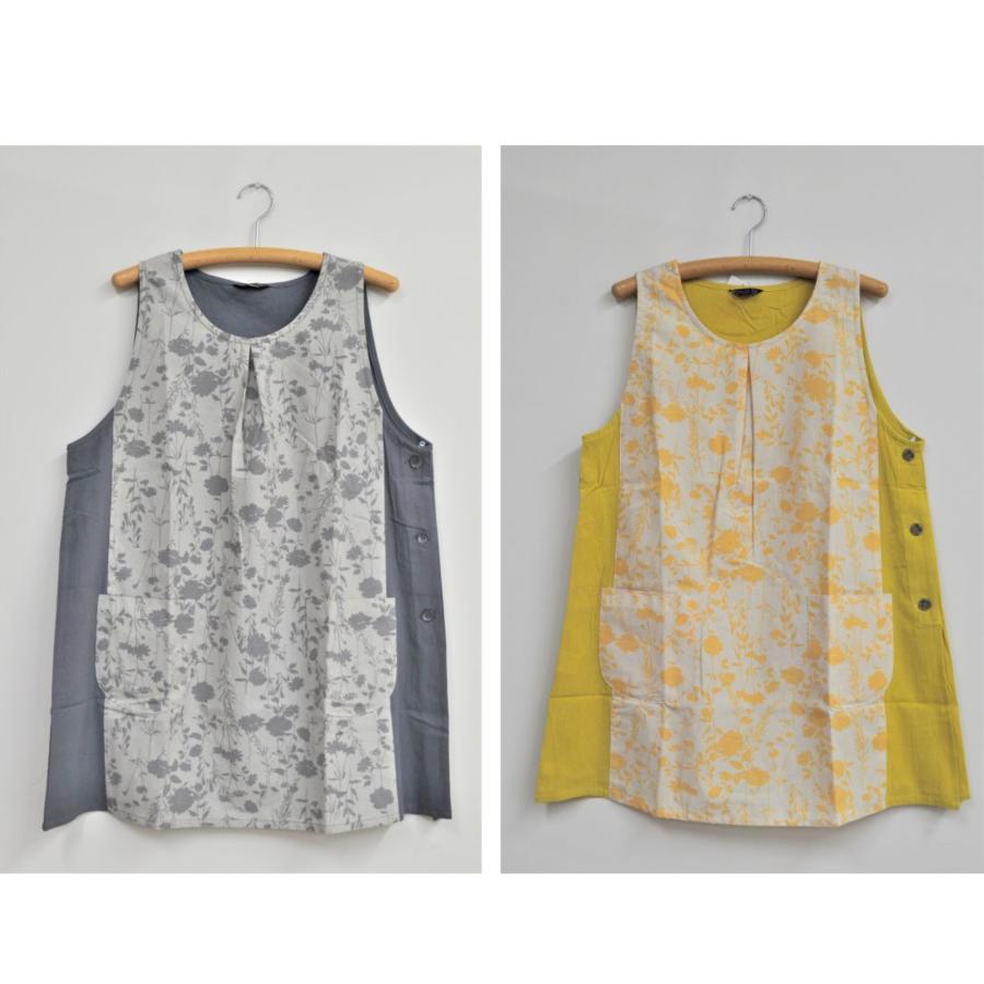 エプロン 保育士 割烹着 キッチン 母の日 ボタニカル Vivre sa Vie