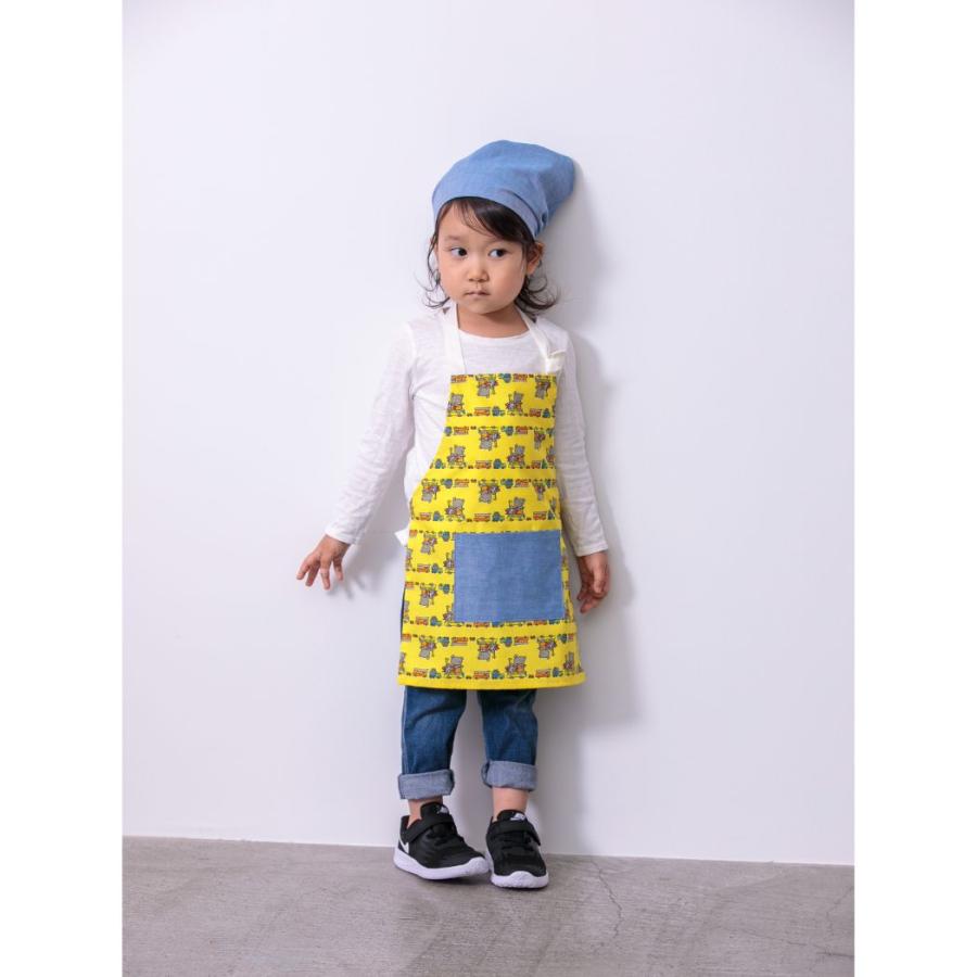 エプロン】こぐまちゃんえほん キッズエプロンセット 三角巾付き