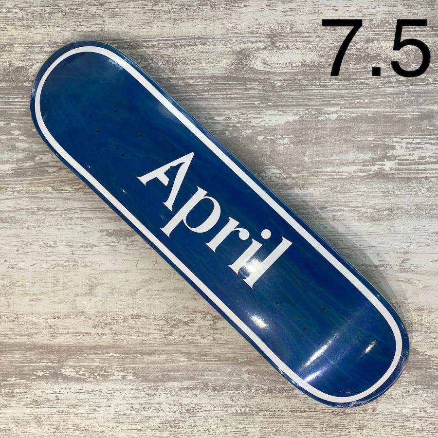 APRIL（エイプリル） デッキ APRIL DECK 7.5 インチ OG LOGO BLUE ロゴ