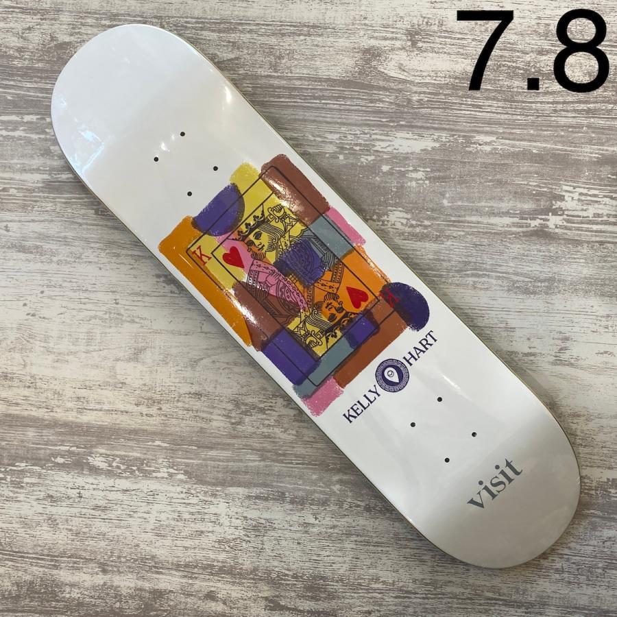 VISIT ビジット デッキ 7.8インチ スケートボード DECK KING OF HARTS