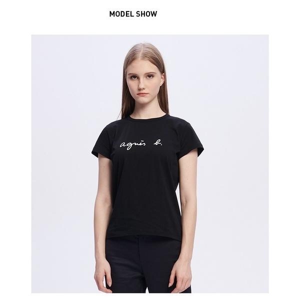 アニエスベー S137 Ts ロゴtシャツ ブラック ホワイト レディース メンズ Agnes B Tシャツ Sa108 Actショップ 通販 Yahoo ショッピング