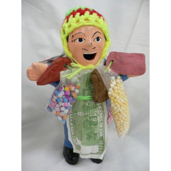 ペルー 願いをかなえよう！ 幸運を呼ぶ アンデス エケコ 人形 ブルー 青 37 e37アクト5コキーチェ 通販 Yahoo!ショッピング