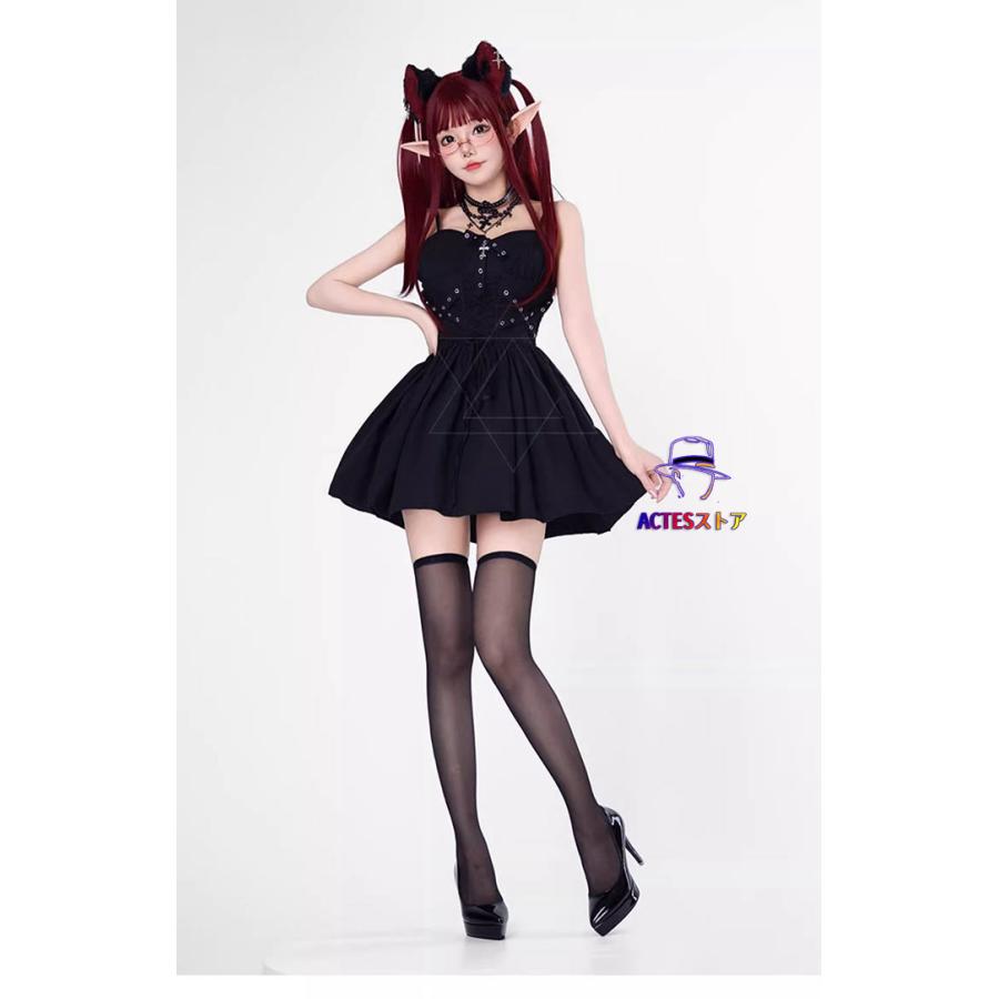 ワンピース ゴスロリ ワンピース 黒 ドレス 衣装 服 ゴシック ロリータ  