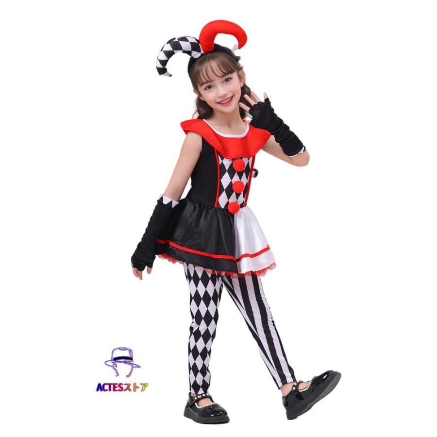 ハロウィン 衣装 子供 ピエロ サーカス コスプレ ジョーカー ハロウィン 衣装 子供 ピエロ サーカス コスプレ ジョーカー