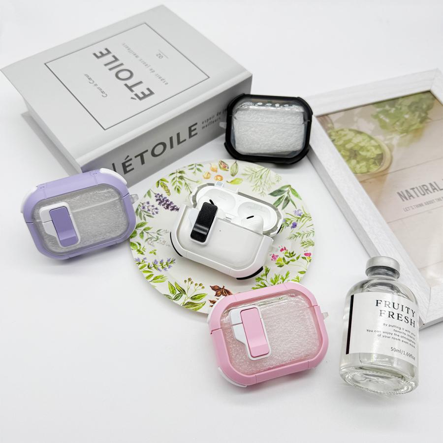 AirPods Pro2 ワイヤレスイヤホン (イヤホンのみ/ケース無し) AirPodsケース 高耐衝撃性 ロック式 AirPods Pro2 AirPods3ケース