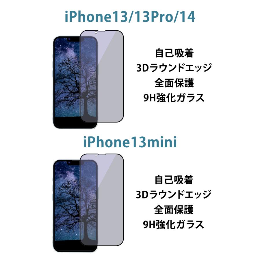 2枚セット iPhoneフィルム 覗き見防止 ＋ ブルーライトカット iPhone15