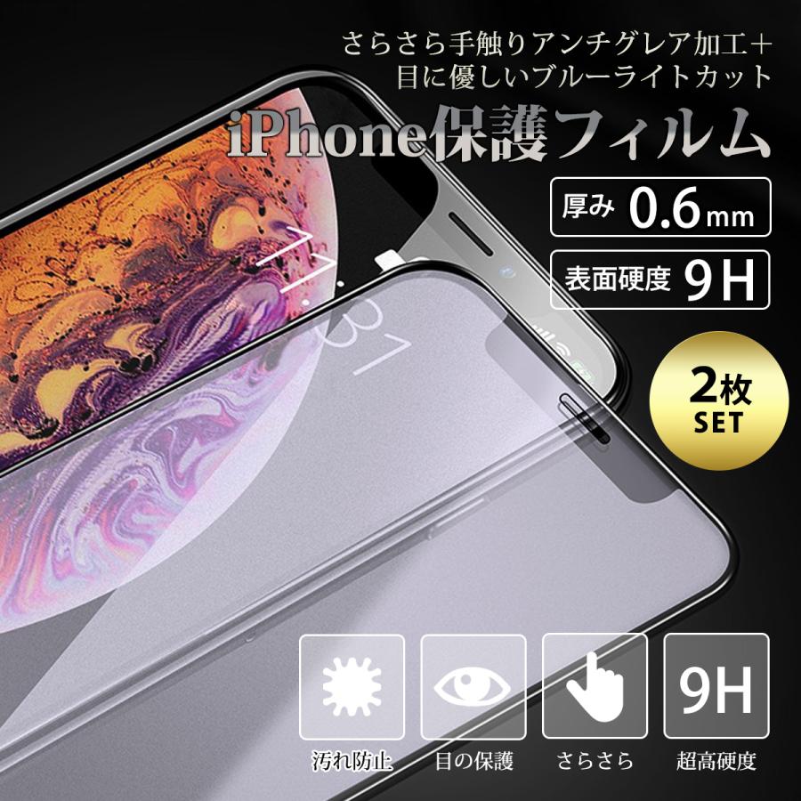 2枚セット iPhoneフィルム ブルーライトカットさらさら画面 iPhone14 14Pro 14ProMax 14plus 13promax 13pro 12 12Pro