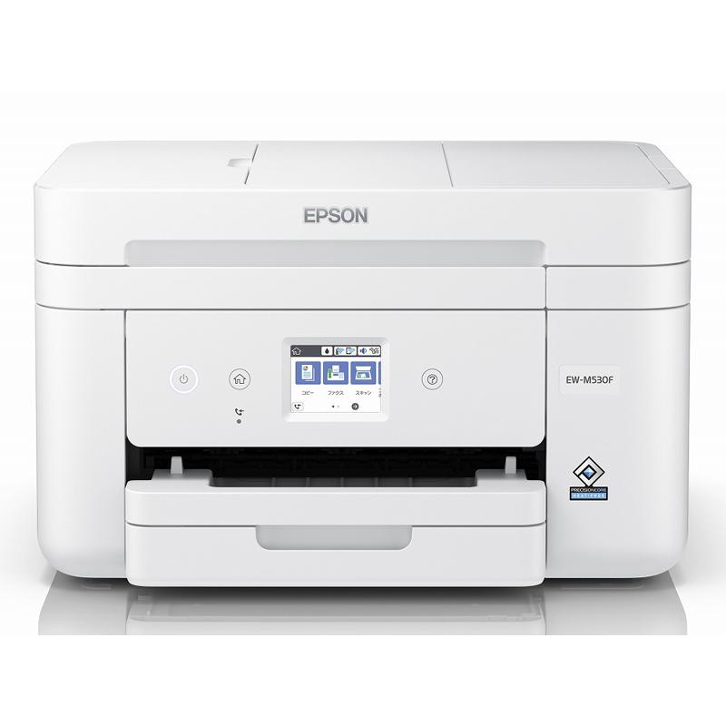 EPSON Colorio A4カラーインクジェット複合機 ビジネスプリンター [A4/4色/無線・有線LAN/両面/ADF/FAX/2.4型液晶] (EW-M530F)