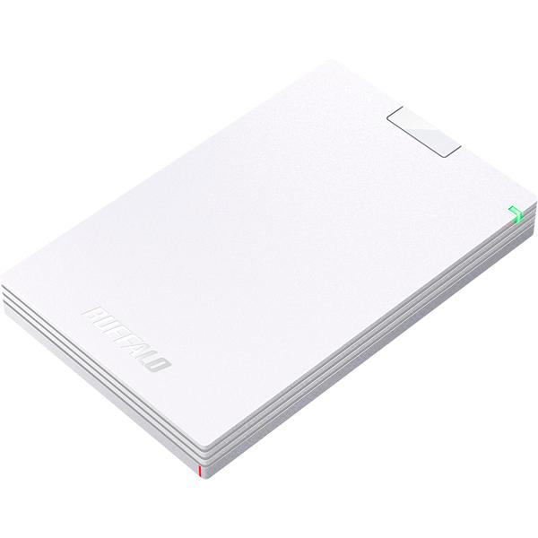 Buffalo ミニステーション USB3.1(Gen.1)対応 ポータブルハードディスク [2TB/Win/Mac/AES256＋パターン認証採用] 《ホワイト》 (HD-PCG2.0U3-GWA)